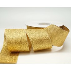 1.5 Inch Gold Double Faced Metallic Ribbon, 1-1/2 Inch x 25 Yards (1 Spool) SALE ITEM